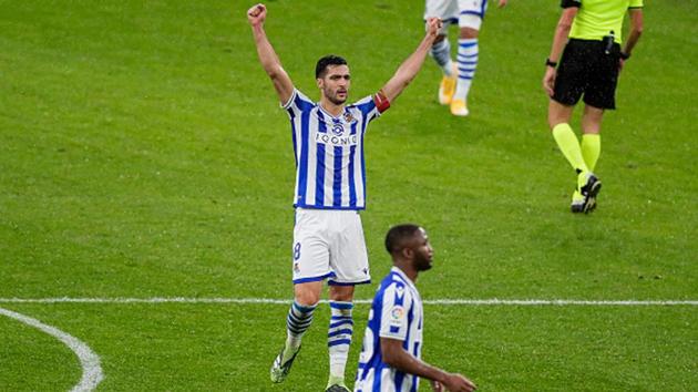 Mikel Merino of Real Sociedad celebrates. (Getty Images) Mikel Merino of Real Sociedad celebrates. (Getty Images)