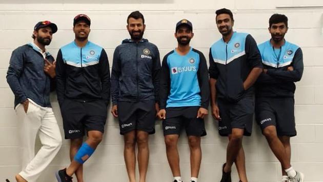Stand-in skipper Ajinkya Rahane with other teammates at MCG(Twitter) Stand-in skipper Ajinkya Rahane with other teammates at MCG(Twitter)