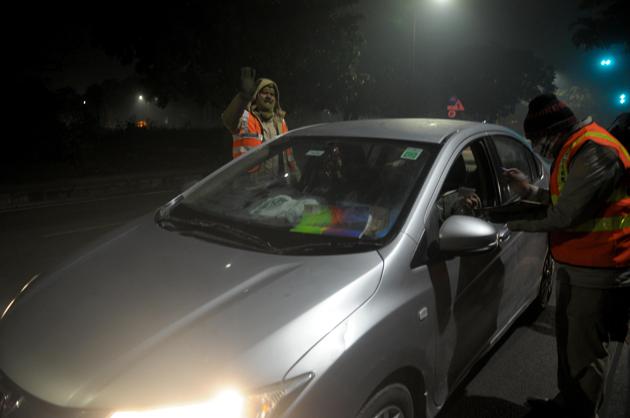 Around 20 checkpoints were set up by the traffic police across the city. (File photo) Around 20 checkpoints were set up by the traffic police across the city. (File photo)
