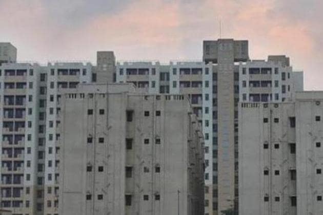 A view of Delhi Development Authority (DDA) flats at Narela iin September 2018.(Amal KS/HT FILE PHOTO)