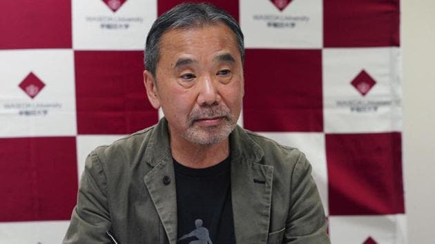 Japanese novelist Haruki Murakami said politicians need to reduce public uncertainty and fear over the coronavirus by speaking sincerely about the pandemic.(AP)