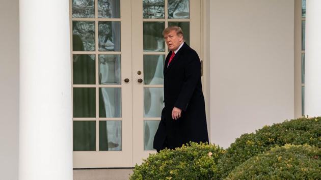 US President Donald Trump arrives at the White House in Washington, DC, US.(Bloomberg) US President Donald Trump arrives at the White House in Washington, DC, US.(Bloomberg)