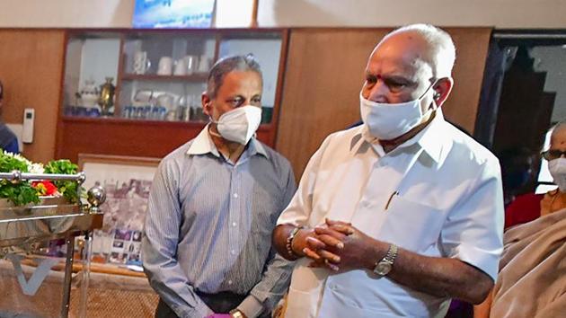 There has been intense speculation in some quarters that the BJP high command is mulling leadership change in Karnataka in the days to come considering Yediyurappa’s age (77), which the party has dismissed. (PTI) There has been intense speculation in some quarters that the BJP high command is mulling leadership change in Karnataka in the days to come considering Yediyurappa’s age (77), which the party has dismissed. (PTI)
