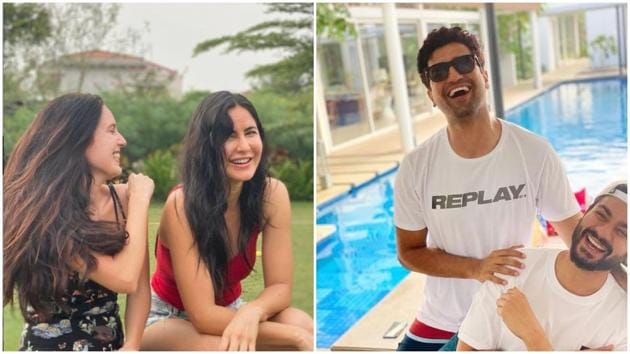 Katrina Kaif, Isabelle Kaif, Vicky Kaushal and his brother Sunny may be partying together in Alibaug. Katrina Kaif, Isabelle Kaif, Vicky Kaushal and his brother Sunny may be partying together in Alibaug.