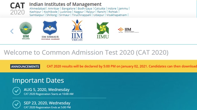 CAT result 2020 announced