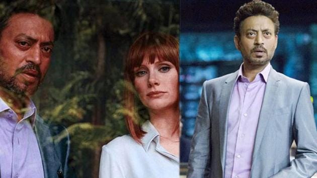 Irrfan and Bryce Dallas Howard in a still from Jurassic World.