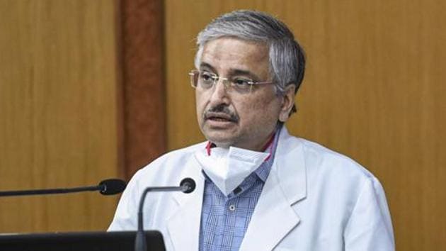 AIIMS Director Dr Randeep Guleria.(PTI)