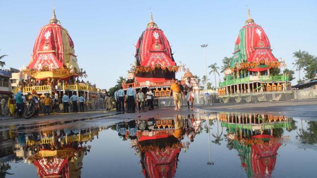 The temple remained closed on January 1 and 2 and reopened for all devotees from across the country from Sunday.(Arabinda Mohapatra) The temple remained closed on January 1 and 2 and reopened for all devotees from across the country from Sunday.(Arabinda Mohapatra)