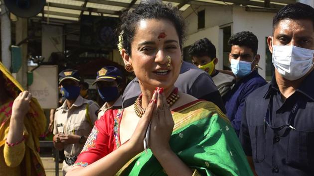 Kangana Ranaut. (Anshuman Poyrekar/HT Photo) Kangana Ranaut. (Anshuman Poyrekar/HT Photo)