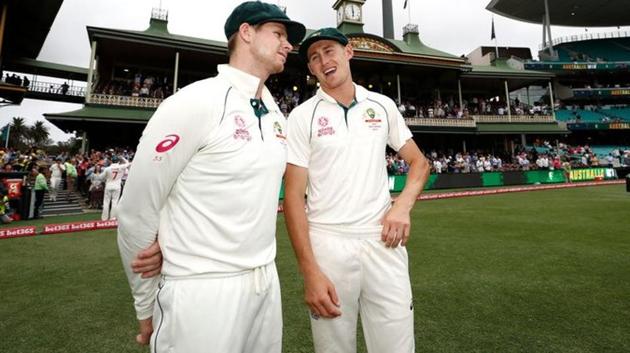 Photo of Marnus Labuschagne (L) and Steve Smith (R)(Twitter) Photo of Marnus Labuschagne (L) and Steve Smith (R)(Twitter)