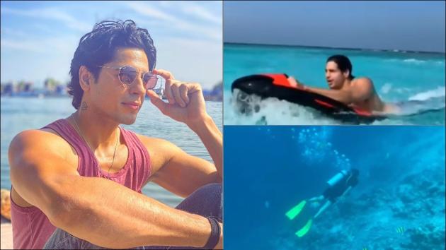 Sidharth’s scuba diving, seabob adventure makes us crave Maldives vacay(Instagram/sidmalhotra)