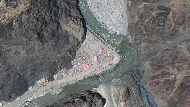 The Line of Actual Control (LAC) border and patrol point 14 in the eastern Ladakh sector of Galwan Valley.(REUTERS) The Line of Actual Control (LAC) border and patrol point 14 in the eastern Ladakh sector of Galwan Valley.(REUTERS)