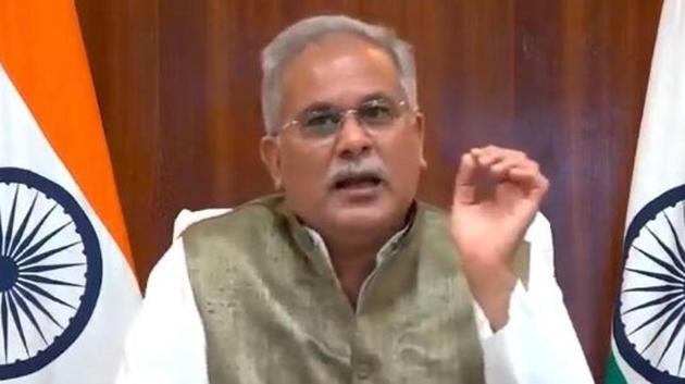 Chief Minister Bhupesh Baghel, in an interview, said the state unit of BJP is misleading the Centre by informing them that the state is procuring paddy at Rs 2500 per quintal not on MSP.(HT PHOTO.)