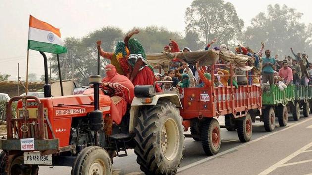 Women hailing from three villages -- Safa Kheri, Khatkar, Pallwan -- in Jind are learning to steer the tractor wheel. (PTI) Women hailing from three villages -- Safa Kheri, Khatkar, Pallwan -- in Jind are learning to steer the tractor wheel. (PTI)