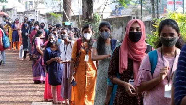 With a high density of population (860 people per square km) and the recent surge in virus cases the government has asked the Centre to give top priority to Kerala while distributing vaccine vials. (ANI PHOTO.) With a high density of population (860 people per square km) and the recent surge in virus cases the government has asked the Centre to give top priority to Kerala while distributing vaccine vials. (ANI PHOTO.)