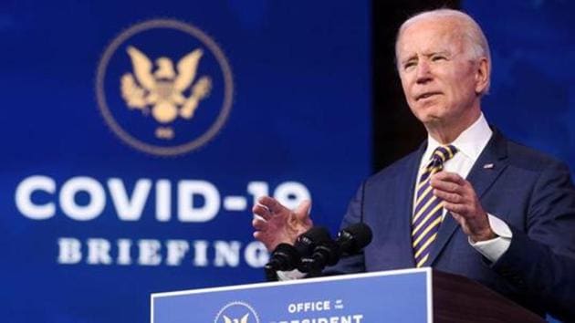 US President-elect Joe Biden reiterated his desire to see Congress pass another Covid-19 relief bill. (REUTERS)