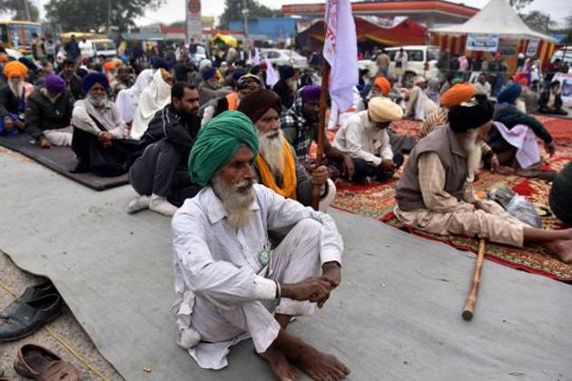 A farmer sitting during an ongoing protest against the new farm laws, Singhu border, New Delhi, January 7, 2020(ANI) A farmer sitting during an ongoing protest against the new farm laws, Singhu border, New Delhi, January 7, 2020(ANI)