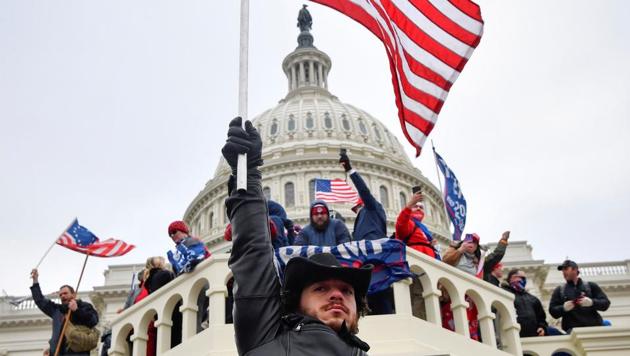 US President-elect Joe Biden said the US rioters were undermining democracy by trying to overturn Trump’s defeat in November’s election.(REUTERS) US President-elect Joe Biden said the US rioters were undermining democracy by trying to overturn Trump’s defeat in November’s election.(REUTERS)