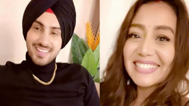 Neha Kakkar Xnxx Imeg - Neha Kakkar goes 'awww' as Rohanpreet Singh sings for her, says 'I love you  baby'. Watch - Hindustan Times