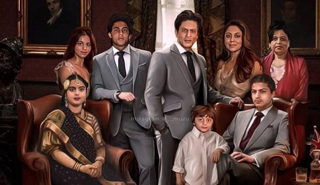 Shah Rukh Khan’s fanmade family picture goes viral.