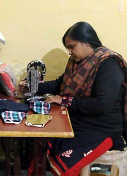 Family members of non teaching staff at St Stephen’s College are being helped by a group of students, to stitch and sell masks for some extra income, amid the pandemic.