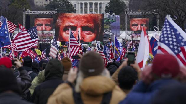 Trump supporters participate in a rally in Washington. (AP) Trump supporters participate in a rally in Washington. (AP)