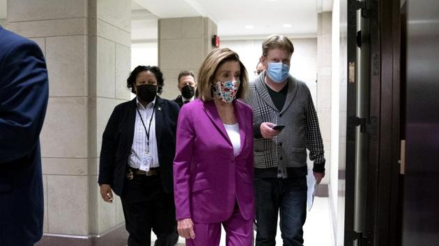 Pelosi?joined Senate Democratic leader?Chuck Schumer?in calling for the removal of President?Donald Trump?in the wake of what many lawmakers from both sides of the aisle said was his incitement of the mob that stormed the Capitol.(Bloomberg)