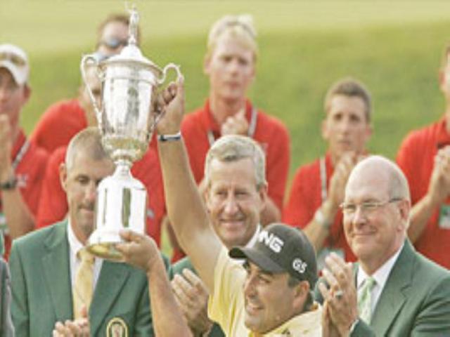 Angel Cabrera of Argentina wins the 107th US Open Golf Championship.