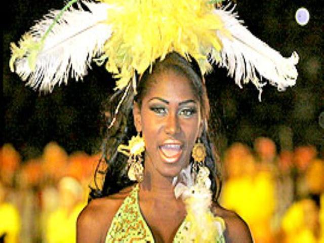 A dancer performs during the opening ceremony of the Copa America Venezuela 2007.