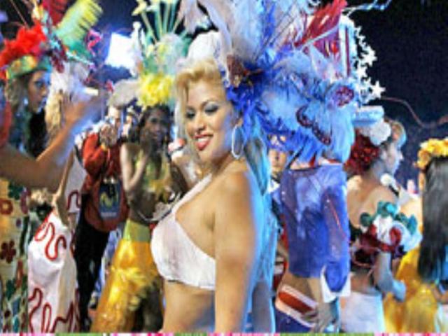Dancers perform during the opening ceremony of the Copa America Venezuela 2007.