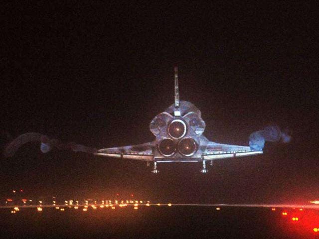 The space shuttle Atlantis lands at Kennedy Space Center in Florida, ending its 13-day mission. Atlantis safely touched down bringing an end to the 30-year US shuttle program.