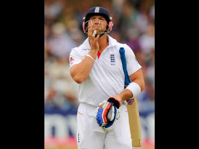 England-s-Matt-Prior-acknowledges-the-crowd-after-completing-his-half-century-against-India-during-Day-4-of-the-first-Test-match-at-Lord-s-in-London