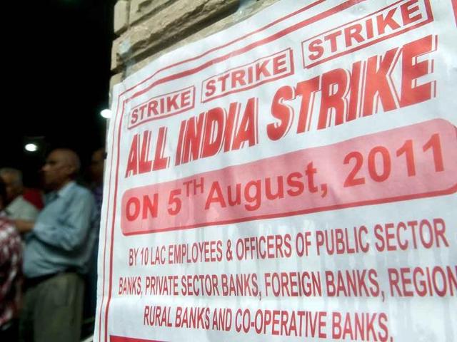 Some one million bank employees across the country, including public, private and foreign banks, are observing a one-day token strike.