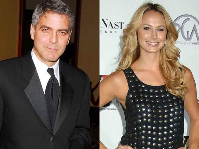 After his split with, Elisabetta Canalis, Clooney is apparently dating former wrestler Stacy Keibler.