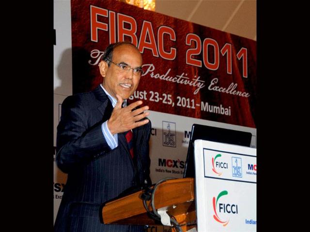 Reserve Bank of India governor D Subbarrao addresses the Ficci-IBA conference on global banking in Mumbai.