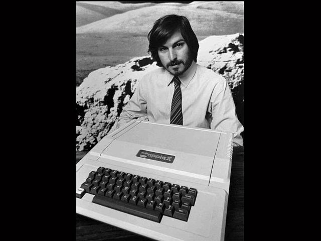 This-1977-file-photo-shows-Apple-Computer-Inc-founder-Steve-Jobs-as-he-introduces-the-new-Apple-II-computer-in-Cupertino-California This-1977-file-photo-shows-Apple-Computer-Inc-founder-Steve-Jobs-as-he-introduces-the-new-Apple-II-computer-in-Cupertino-California