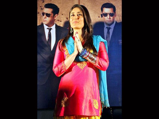 Bollywood actress Kareena Kapoor poses during a news conference to promote her forthcoming movie Bodyguard. Bollywood actress Kareena Kapoor poses during a news conference to promote her forthcoming movie Bodyguard.