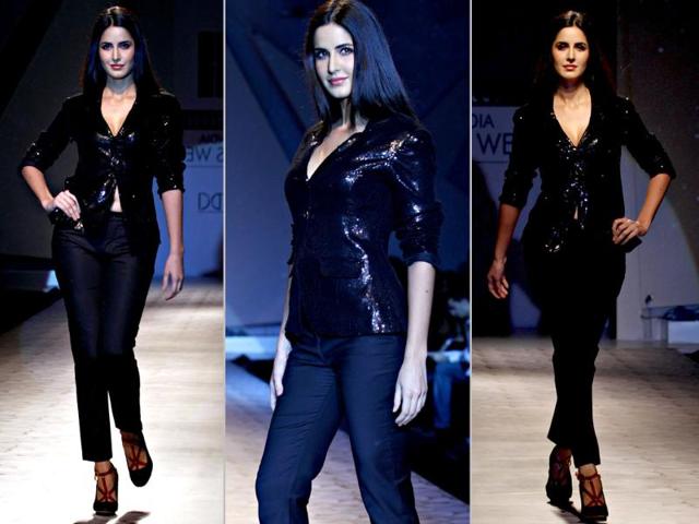 Katrina Kaif harks back to her professional model days, looking every bit the part.