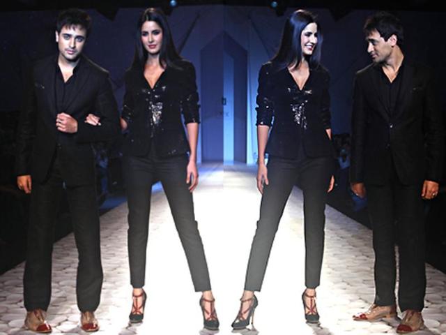 Katrina Kaif, clad in just a sexy blazer over fitted trousers, walked the ramp with her Mere Brother Ki Dulhan co-star Imran Khan who looked absolutely stunning in a black suit. Stay fashion forward, follow us @htShowbiz