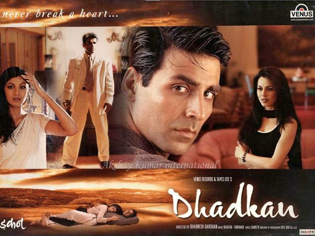 Akshay Kumar changed his action image with his emotional portrayal in Dhadkan opposite Shilpa Shetty.