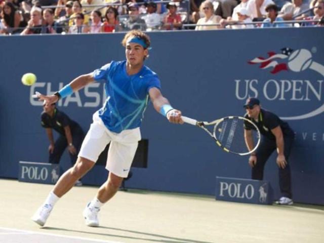 Nadal eased through round 2 when Nicolas Mahut retired from the match at two sets down.