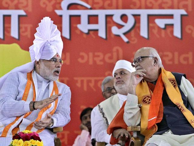 BJP-s--TOP-TWO-Narendra-Modi-and-L-K-Advani-in-Ahmedabad BJP-s--TOP-TWO-Narendra-Modi-and-L-K-Advani-in-Ahmedabad