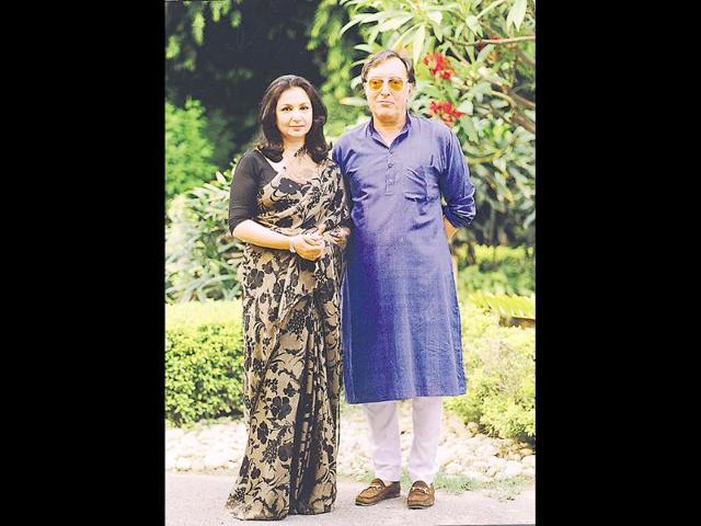 Mansoor Ali Khan Pataudi and wife Sharmila Tagore, one of the iconic couples of their generation.