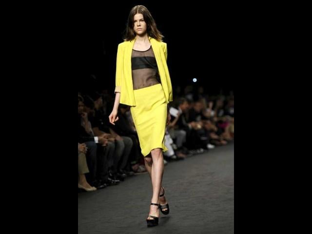 Lemony! A structured yet bright look is the flavour of the season.
