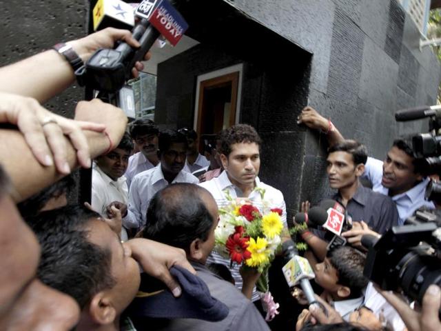 Surrounded-by-CCTvs-and-high-fencing-to-avoid-the-gaze-of-curious-adoring-onlookers-Sachin-Tendulkar-s-new-home-at-Perry-Cross-Road-is-the-cricket-fan-s-new-shrine Surrounded-by-CCTvs-and-high-fencing-to-avoid-the-gaze-of-curious-adoring-onlookers-Sachin-Tendulkar-s-new-home-at-Perry-Cross-Road-is-the-cricket-fan-s-new-shrine