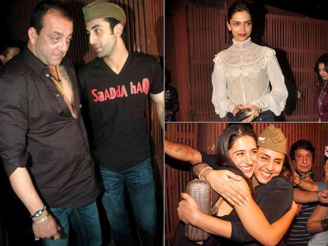 While Ranbir Kapoor was happy spending a quiet time with parents Rishi and Neetu on his birthday, his pals threw a surprise party for the actor. Here's a glimpse at some rocking moments from the do.
