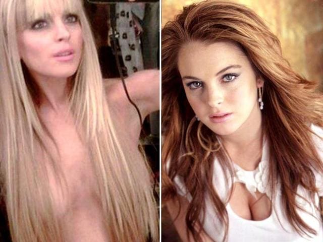 Lindsay Lohan tweeted this topless pic. "I'm THAT bored," she wrote.