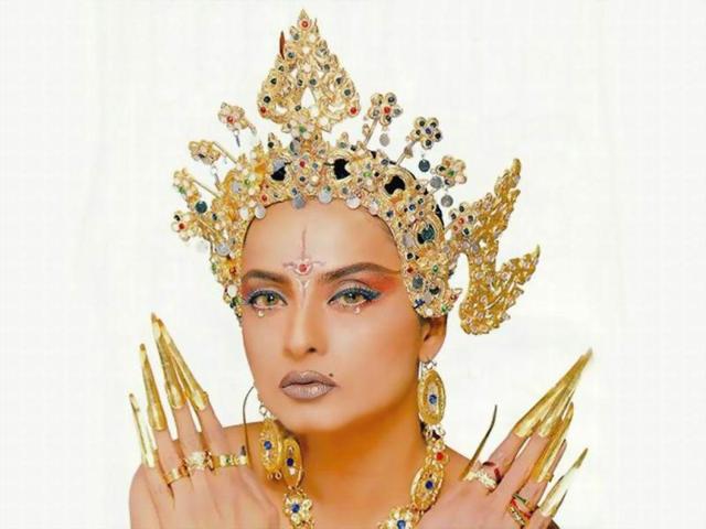 She has won three Filmfare Awards, two for Best Actress and one for Best Supporting Actress, for her roles in Khubsoorat (1980), Khoon Bhari Maang (1988) and Khiladiyon Ka Khiladi (1996). She has won three Filmfare Awards, two for Best Actress and one for Best Supporting Actress, for her roles in Khubsoorat (1980), Khoon Bhari Maang (1988) and Khiladiyon Ka Khiladi (1996).