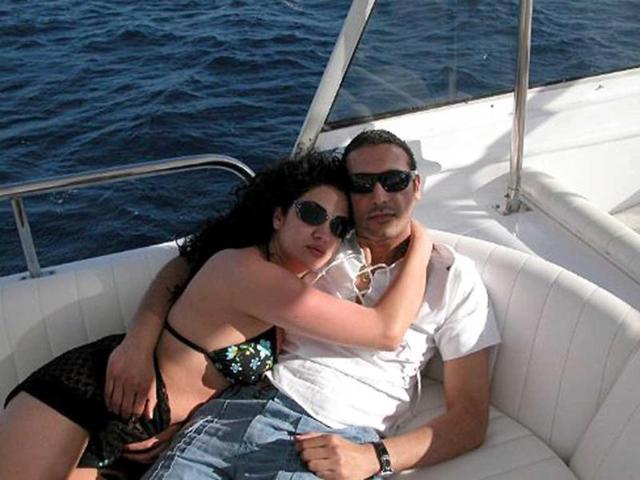 An undated picture allegedly found in the personal laptop of Hannibal Gaddafi, son of Muammar Gaddafi, and released by Libyan National Transitional Council fighters shows him and his wife Aline Skaff on a private yacht near the Egyptian Red Sea resort town of Sharm El-Sheikh.
