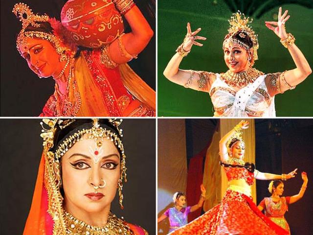 Hema Malini is a trained Bharatanatyam artist, a classical dance of India. Her daughters are well trained in the same dance form; the three have performed together at charity dance concerts.